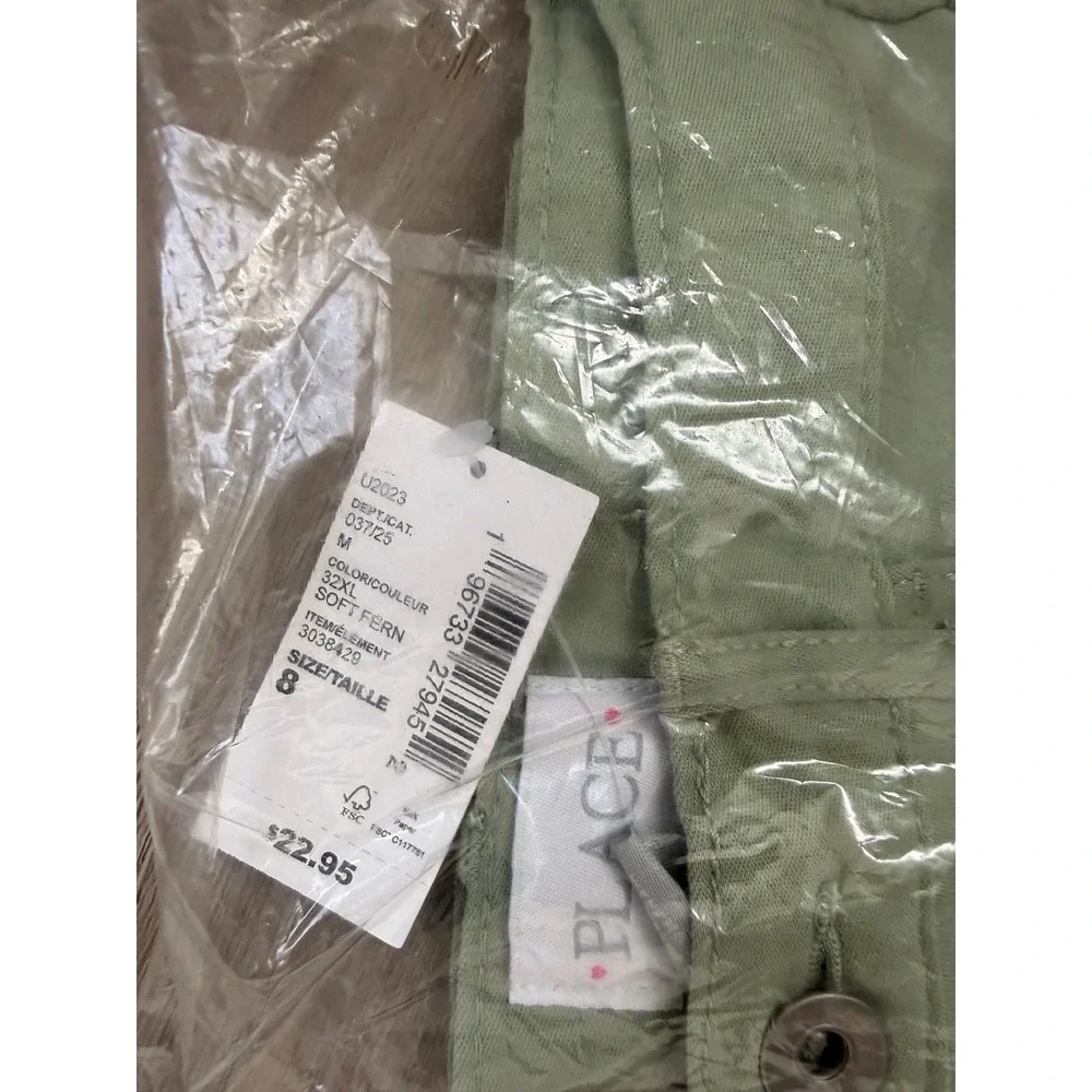 The Childrens Place Girls Shorts Soft Fern Green Size 8 New NWT 3038429005